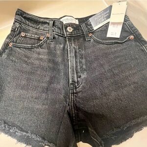 Abercrombie & Fitch curve love the 90s relaxed cutoff short high rise size 26/2